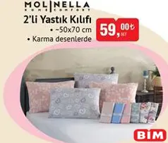 MOLİNELLA 2'Lİ YASTIK KILIFI 50X70 CM MOLİNELLA 2'Lİ YASTIK KILIFI 50X70 CM